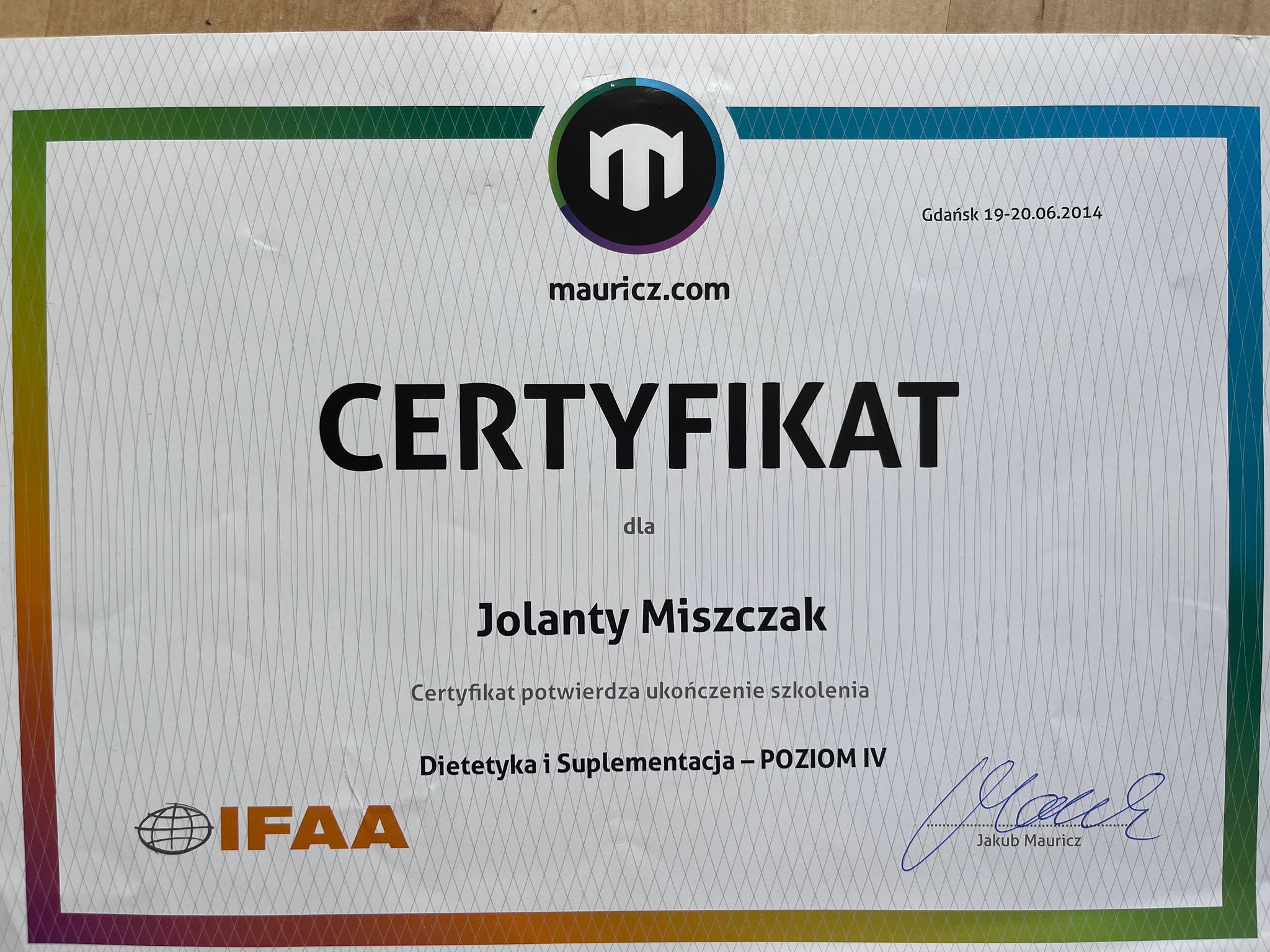 Certyfikat 5